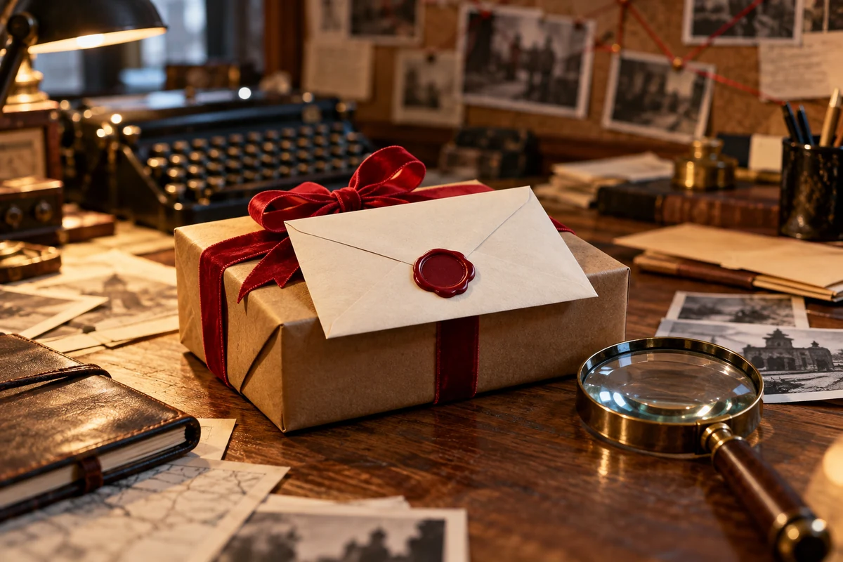 Invitation cachetée pour une murder party d’anniversaire